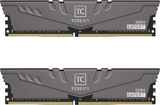 T-Create Expert Overclocking 10L DDR4 64GB Kit (2 X 32GB) 3200Mhz (PC4 25600) CL16 Desktop Memory Module Ram - TTCED464G3200HC16FDC01
